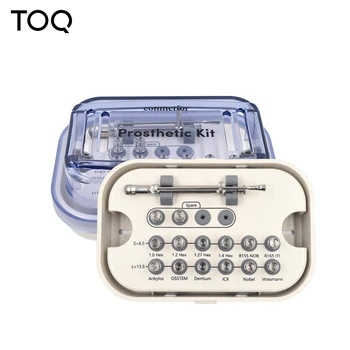 

Screwdriver Tools Dental Implant Torque Wrench Ratchet 10-70NCM with Drivers & Wrench Kit