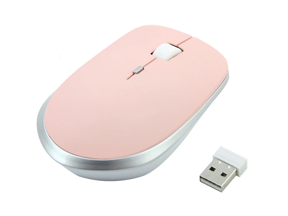 Wireless Mouse 2.4Ghz Ergonomic Mouse USB Orange Pink Game Computer Mice Wireless Mice for Laptop PC Macbook Dell Asus Lenovo HP