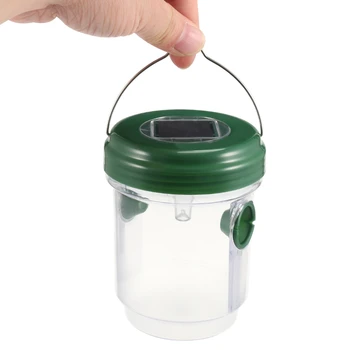 

Solar LED Light Lamp Fruit Fly Wasp Trap Hornet Bee Catcher Insect Pest Killer