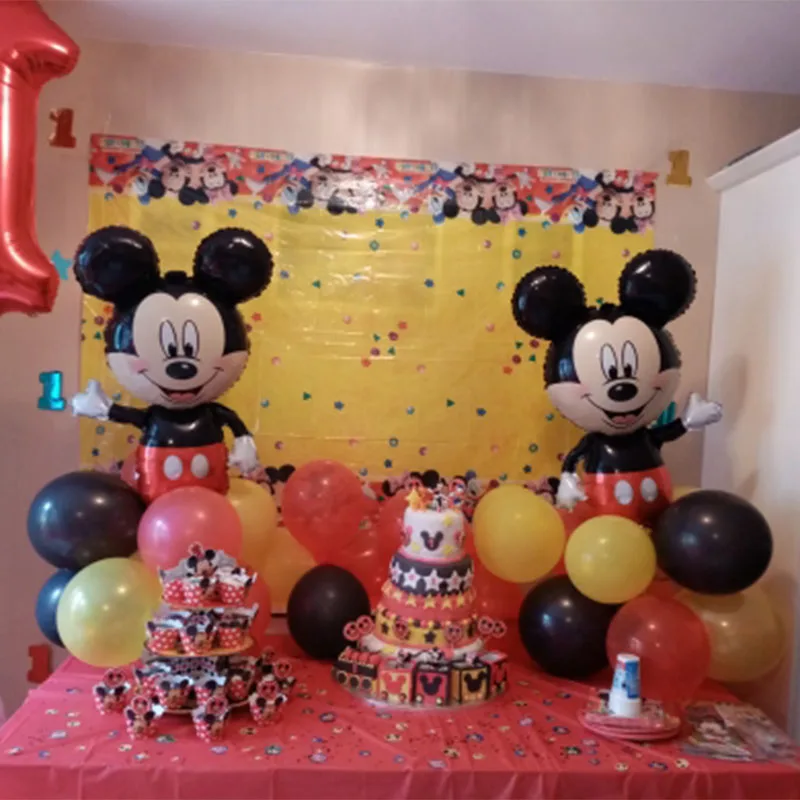 Disney Mickey Mouse Party Balloons Minnie Balloons Baby Shower Happy Birthday Party Decorations Children Toy Air Globos Gifts Aliexpress Home Garden