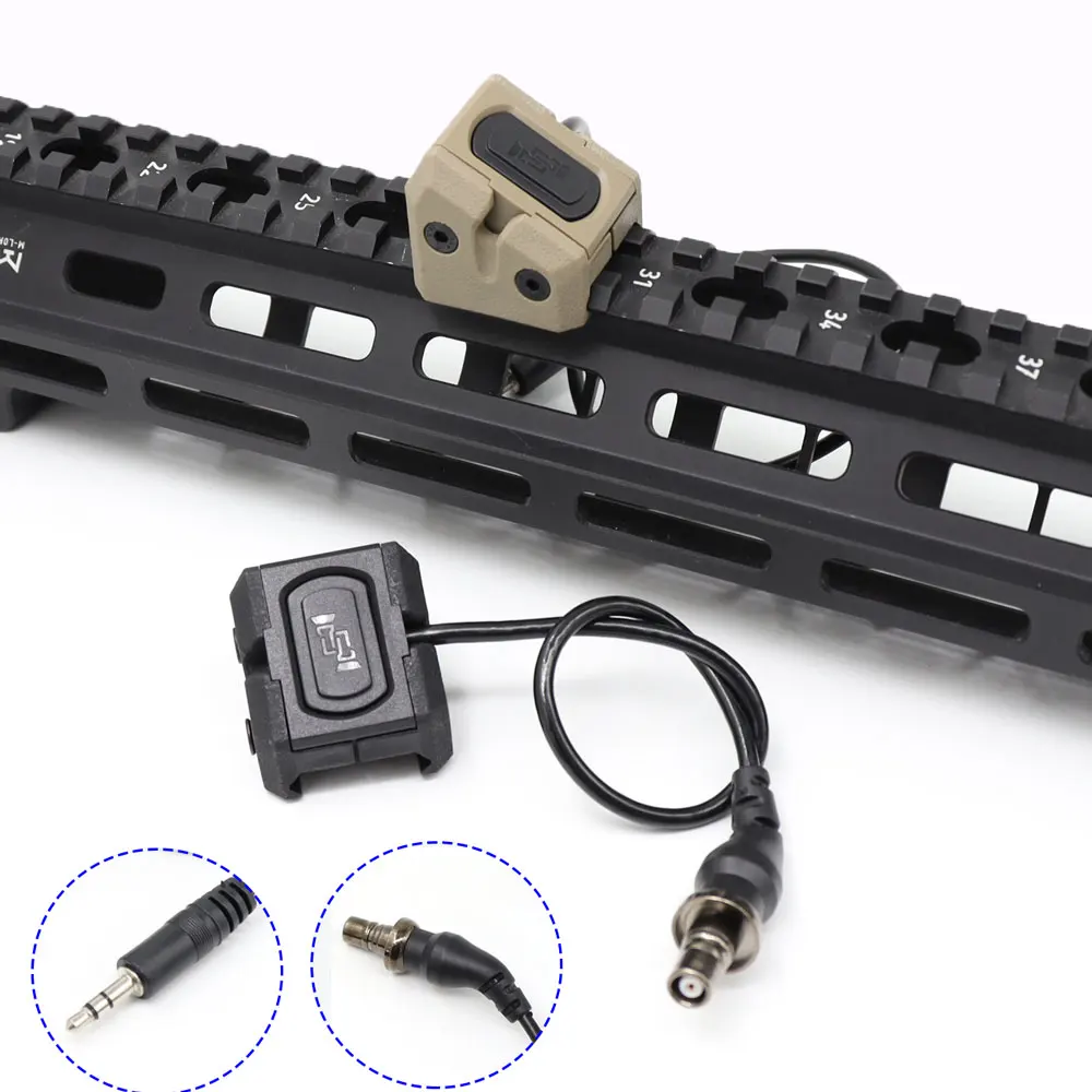 Tactical Modbutton Pressure Remote Switch Mlok Keymod Rail M300 M600