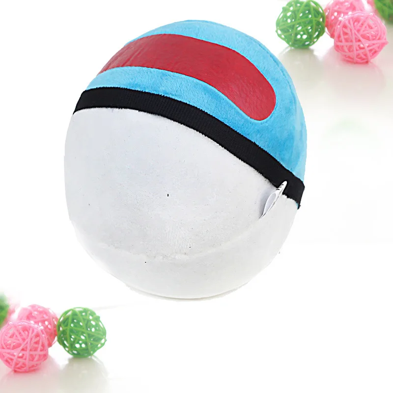 16*16CM Japan Anime Kawaii Plush Cute pokemones Pokeball Pocket Doll Animals Soft Stuffed Toys For Children Gift ball