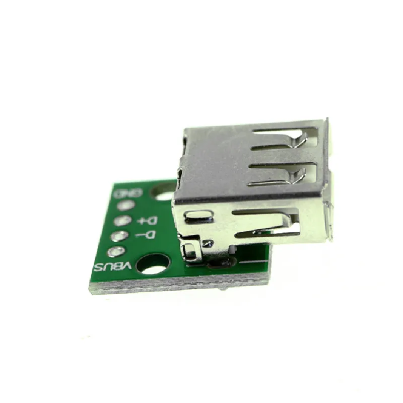 USB 2.0母座头转DIP 4p 直插 转接板已焊接手机电源数据线 (5)