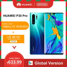 Global version Huawei P30 Pro 8GB 256GB Kirin 980 Octa Core Smartphone Quad Camera 6.47” Full Screen NFC