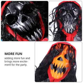 

Adjustable role-playing mask Halloween horror mask dance party decorations horror headdress PVC material sturdy holiday supplies