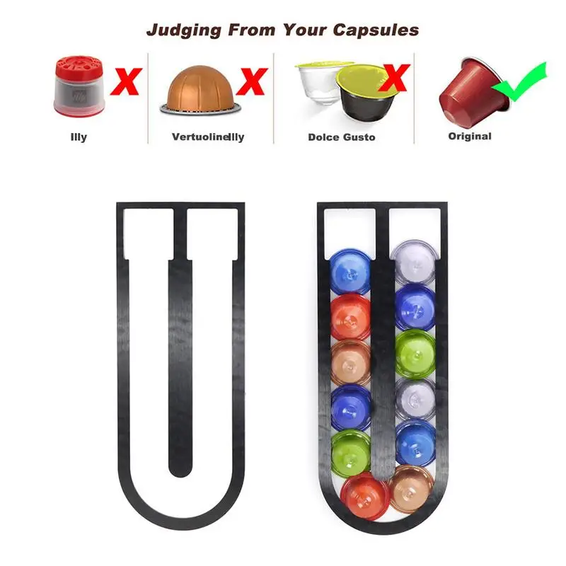 Coffee Pods Holder Iron Chrome Plating Stand Capsule Storage Rack Dolce Gusto Dispensing Tower | Дом и сад