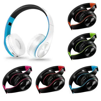 

CATASSU earphone Bluetooth Headphones Over Ear Stereo Wireless Headset Soft Leather Earmuffs Built-in Mic for PC/Cell Phones/TV