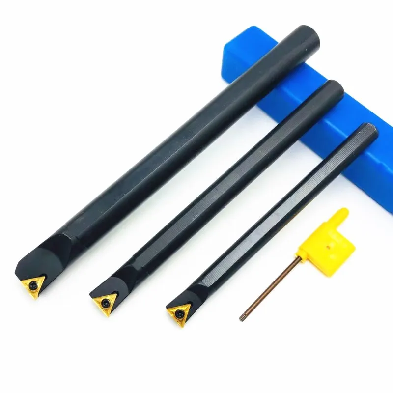 

3PCS S12M-STFCR11 S10K-STFCR11 S16Q-STFCR11 inner hole turning tool holder 91 degree spiral lathe tool holder + 10PCS TCMT110204