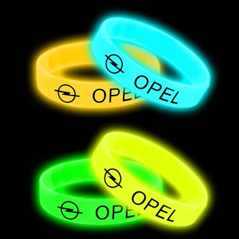 

1pc car accessories luminous car badge Silicone holographic bracelet sport bracelet for OPEL Corsa Insignia Astra Antara Meriva