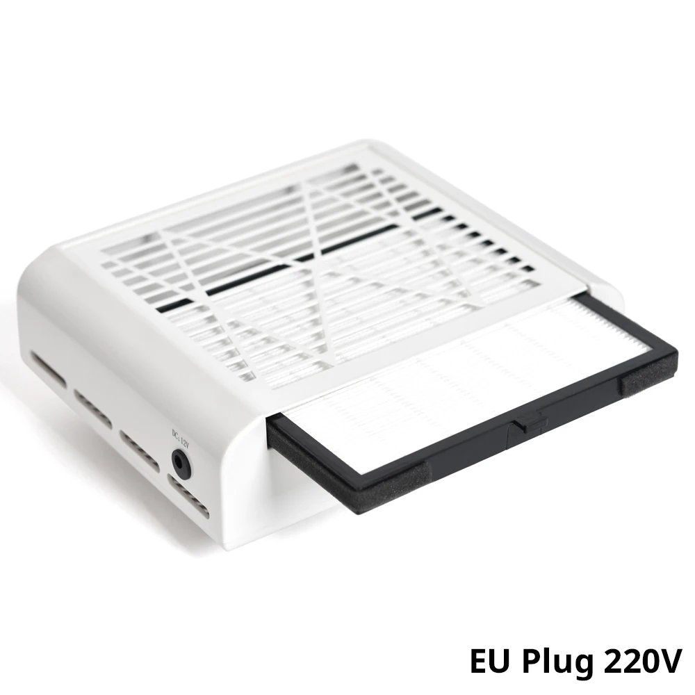 220V EU PLUG Пылесборник для ногтей 4500 об/мин Мощный маникюрный Пылесборник Инструмент для очистки пыли для салона ногтей - Цвет: 220V EU PLUG