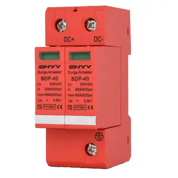 

500-1000V DC Thunder Protector Solar Power Surge Protector Device