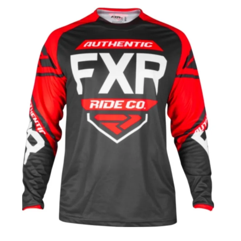 K Новинка, быстросохнущая футболка FXR moto, MX bike, moto cross, Джерси BMX DH MTB, футболка, мото одежда - Цвет: K
