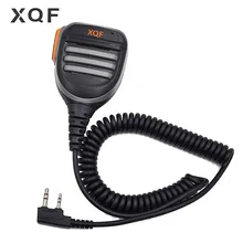 XQF Remote Waterproof Speaker Microphone Mic PTT for Walkie Talkie Kenwood Baofeng UV-5R UV-6R UV-S9 UV-5RE UV B5 Two Way Radio