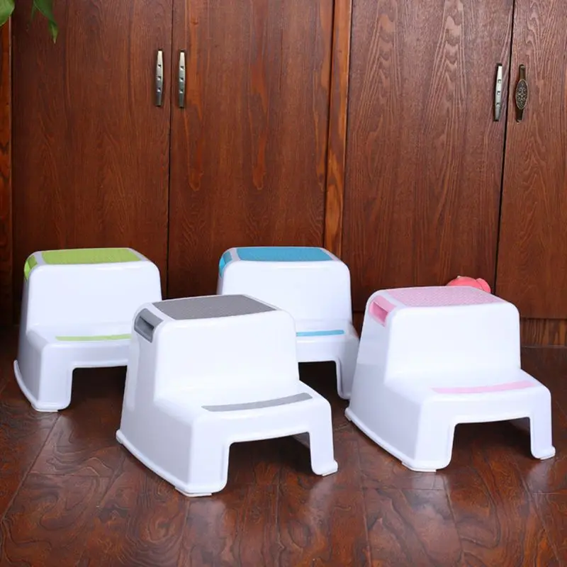 

Multifunctional Children Toilet Pedestal Stool Bathroom Plastic Thick Step Stool X5XE