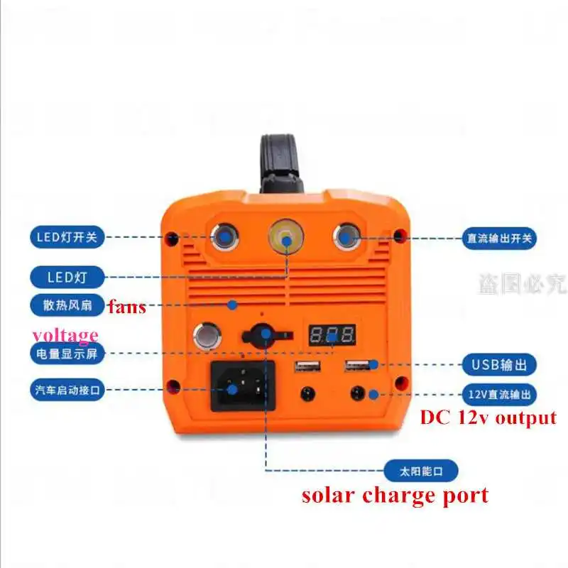 220V power Bank 12v 10Ah 20Ah 30Ah портативный генератор электростанция AC 220v 300w DC 12v USB 5v источник питания с несколькими выходами аккумуляторная батарея ИБП