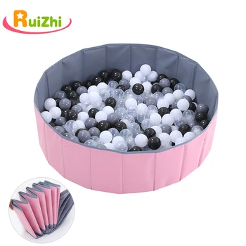 

Ruizhi Children Foldable Ocean Ball Pool Pit Baby Indoor Playground Washable Anti-Skid Folding Fence Kids Birthday Gift RZ1094