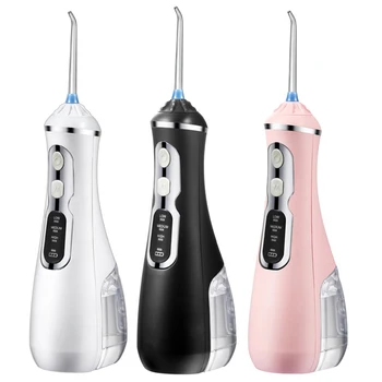 

Portable Electric Tooth Cleaner 4In1 Oral Irrigators 3 Clean Modes Rechargeable Water Flosser Dental Waterproof Teeth Cleaner