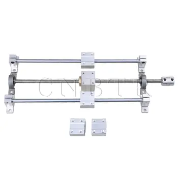 

CNBTR Horizontal Dual Rails T8 Optical Axis Lead Screw & Shaft Coupler Set