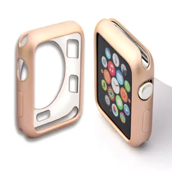 

Protective Shell Silicone for Apple watch 2/3 Protective Case Cover for Apple Watch band 42mm 38mm series 3/2/1 Color drop ship