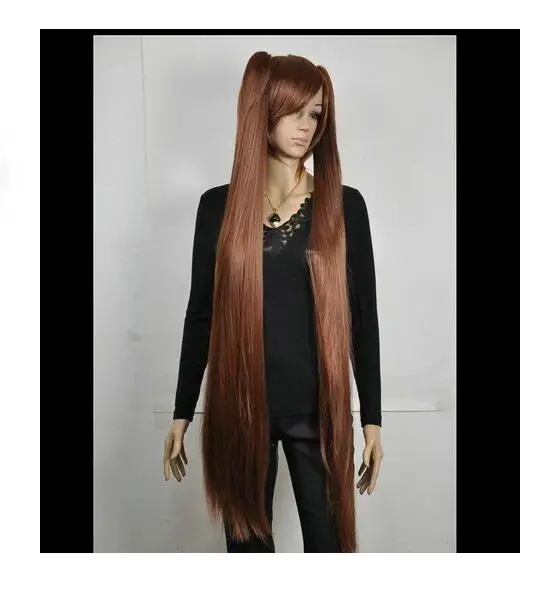 Zhaoxia ++ 01360 @ Q8 красивый коричневый короткий женский парик для косплея + 2 длинных