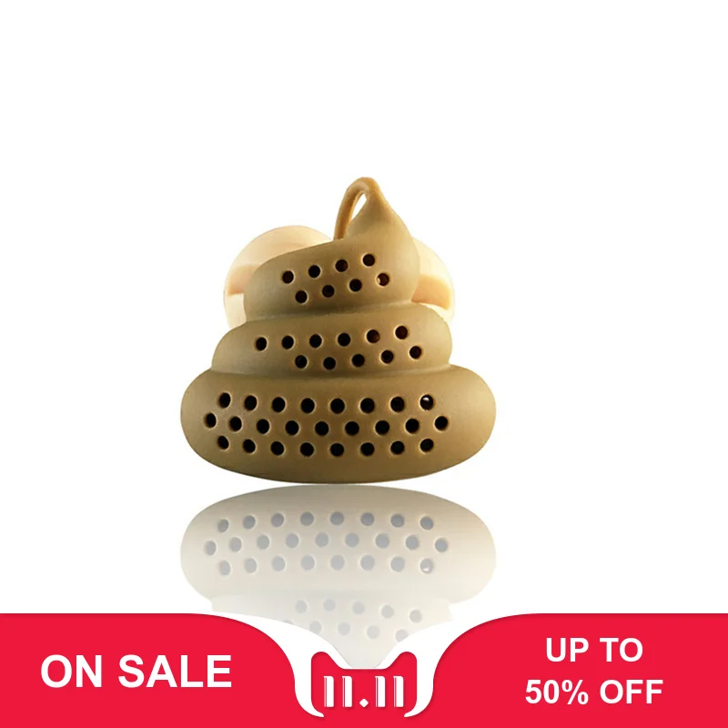 

Silicone Tea Infuser Poop Butt Shape Tea Diffuser Silicone Reusable Safe Loose Leaf Coffee Bag Filter Kitchen Tools