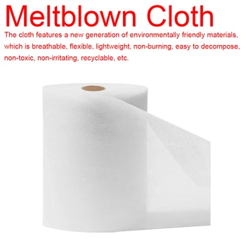 

95％ Filtering Nonwoven Meltblown Cloth Non-Woven Fabric Mask Skin-Friendly Layer Fabric Cloth Disposable Mask Original Material