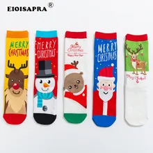 [EIOISAPRA] осенне-зимние рождественские носки; креативный, милый, мультяшный Рождественский подарок; счастливые носки