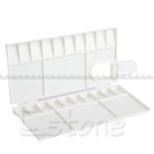 Горячая 25 сетки большой художественный поднос краски художника масляные акварельные пластиковые палитры белый