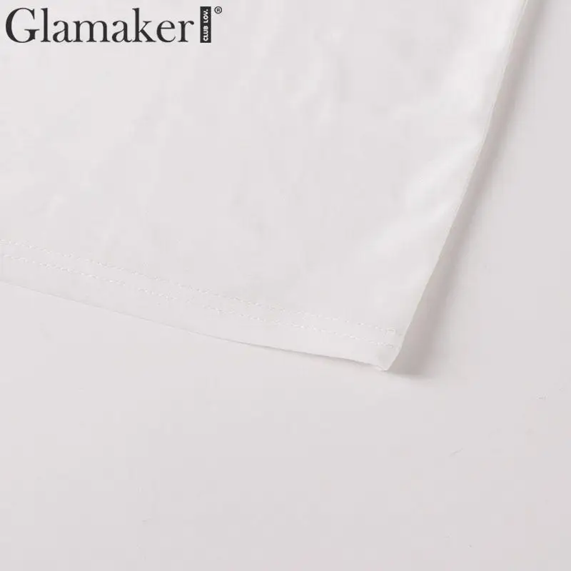 Glamaker сексуальное облегающее платье с открытыми плечами женское трикотажное открытое белое вечернее платье с пряжкой уличная осенняя одежда vestidos новинка