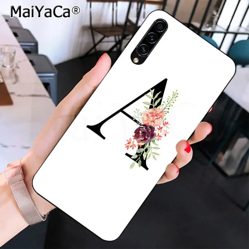 A B C Flowers Lucky number And black letter Art