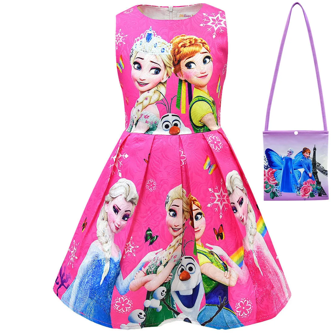 Рождественское платье принцессы для девочек; одежда Эльзы и Анны; Детские платья для маленьких девочек; robe fille; roupa; платья; vestidos; костюм