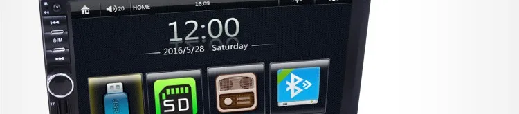 2Din автомобильный мультимедийный видеоплеер gps навигация Bluetooth FM радио MP3 аудио видео USB рулевое колесо дистанционное управление AUX адаптер
