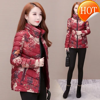 

Women Winter Jacket Clothes 2020 Elegant Parka Women Coat Print Jackets Warm Parkas Plus Size Manteau Femme ZXGYC9913
