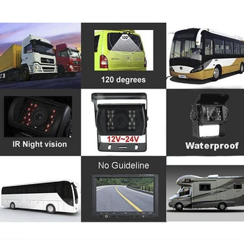 

Car Night Vision LED Rear View Backup Camera & Foldable Display Monitor