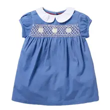 Little maven/Новинка г.; летняя одежда для маленьких девочек; Брендовое платье; Детские хлопковые платья с короткими рукавами и карманами с цветочным принтом