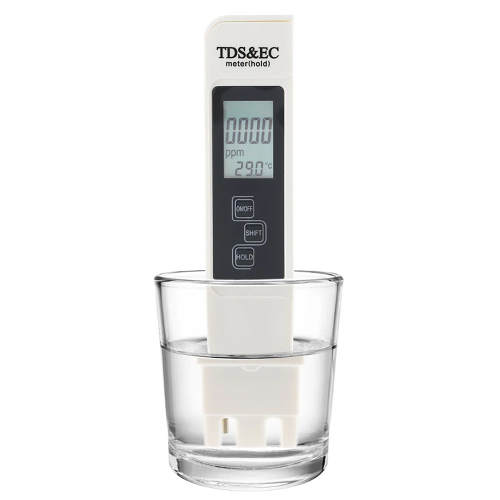 

New TDS/EC/temperature Three-in-one Water Quality Test Pen High Precision 0-19999 PPM Conductivity Detection Instrument