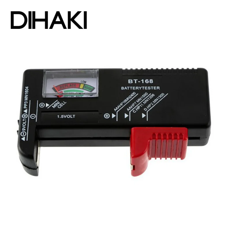 

Universal Battery Capacity Tester AA/AAA/C/D/9V/1.5V Button Cell Batteries Colour Coded Meter Indicate Volt Tester Checker