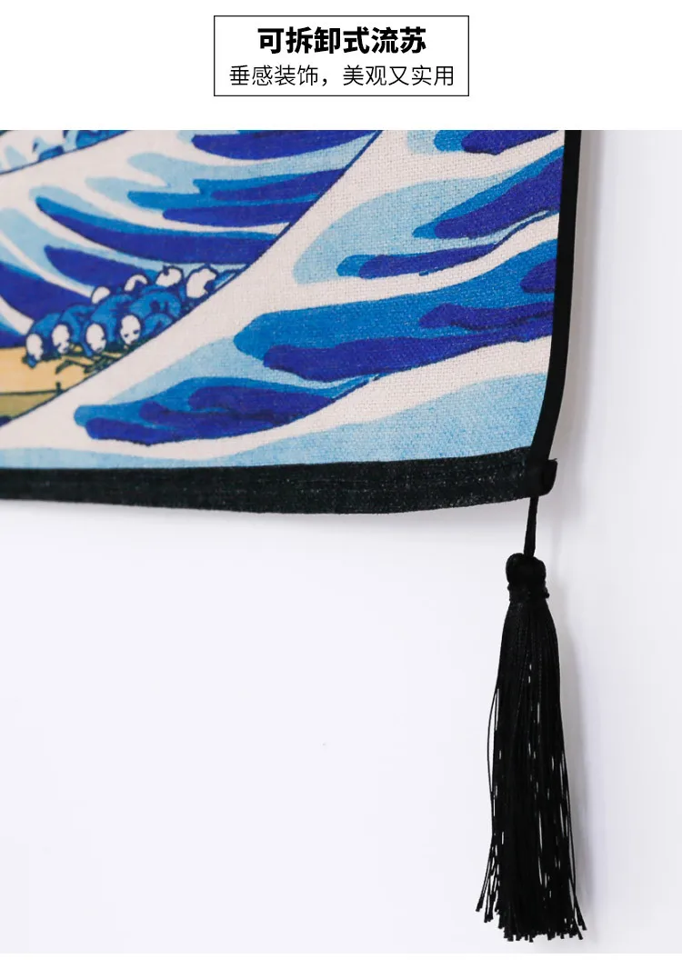 2 шт./компл. японский Ukiyo-e живопись античный висячий гобелен настенный декоративный подвесной тканевый фон ткань