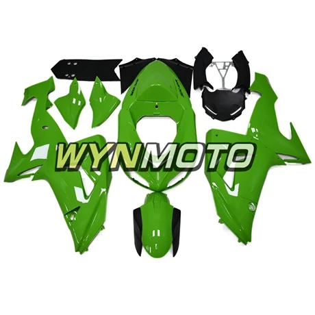 2006 ZX6R впрыска полный комплект обтекателя Для Kawasaki zxzx10r 2006 2007 06 07 мотоцикл обтекатель комплект глянцевый зеленый черный коровы