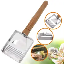 Нож пасечный из нержавеющей стали с двойной иглой, сбалансированные инструменты для пчеловодства, подходят для откачивания вилок, нож-скребок для пчеловодов 24x7,5 см