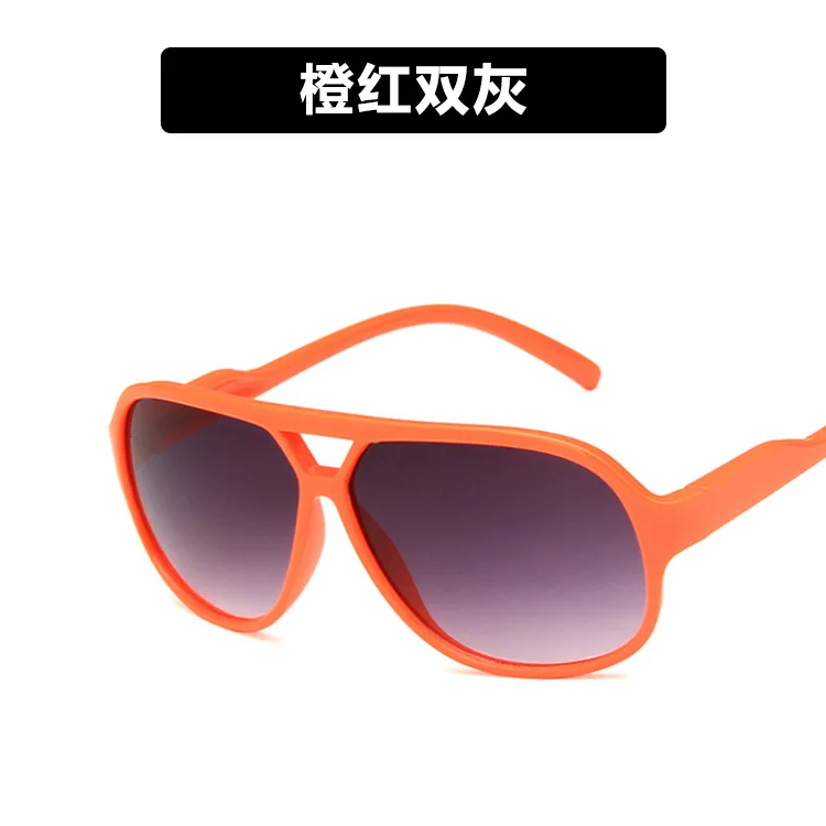 orange Солнцезащитные очки с героями мультфильмов, детские дорожные солнцезащитные очки из силикагеля для девочек и мальчиков, цвет розового леденца, детские очки - Цвет линз: orange