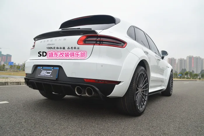 Подходит для Porsche Macan PD углеродного волокна задний спойлер заднее крыло