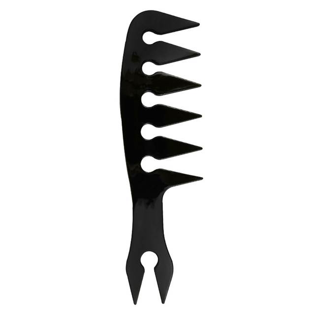 Vintage Oil Hair Comb Retro Wide Tooth Fork Comb Back Hair Beard Comb Male Styling Tools Anti-Static Double-Sided Comb
