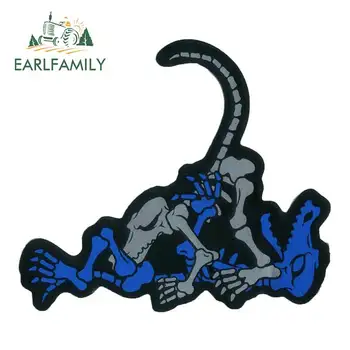 

EARLFAMILY 13cm x 11.4cm For Dinosaur Kamasutra Anime Car Sticker Waterproof Decal Motorcycle Helmet Street Signs Decoration