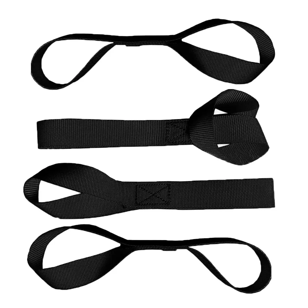 

4x Soft Loop Tie-Down Straps for ATV Trailer Motorcycle Towing Hauling Motorcycle Tie Downs Soft Ties 28x2.5cm