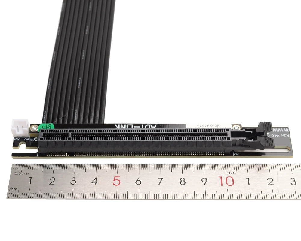 adaptateur nvme ssd vers pci express cavalier pour cartes vidéo de fouille câble riser angle de