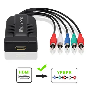

HDMI To YPBPR Converter For PS4,1080P 720P Male HDMI To Component Video YPbPr 5RCA RGB Converter Adapter