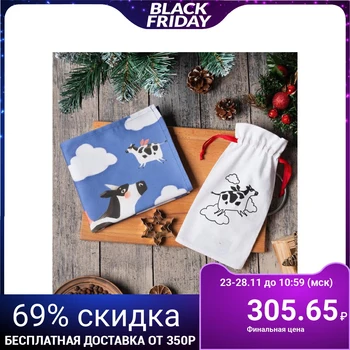 

Set in a bag "Flying Cows" towel 40x73cm, baking tins 3 pcs 5081038