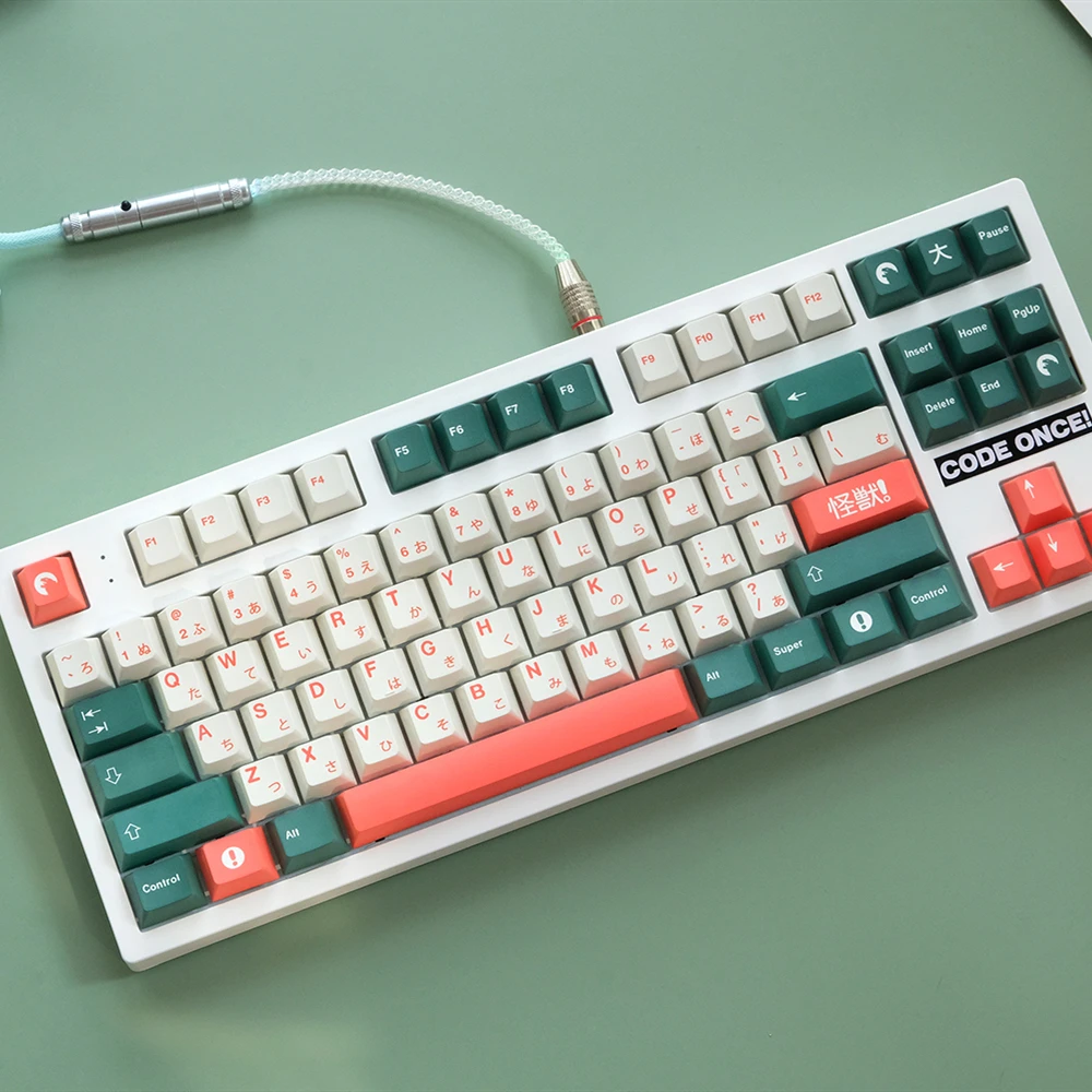 Gmk Kaiju Keycaps Pbt Sublimação Dye Perfil Cherry Keycap com Iso Enter 6u 6.5u 7u Barra de Espaço Conjunto - Imagem 3