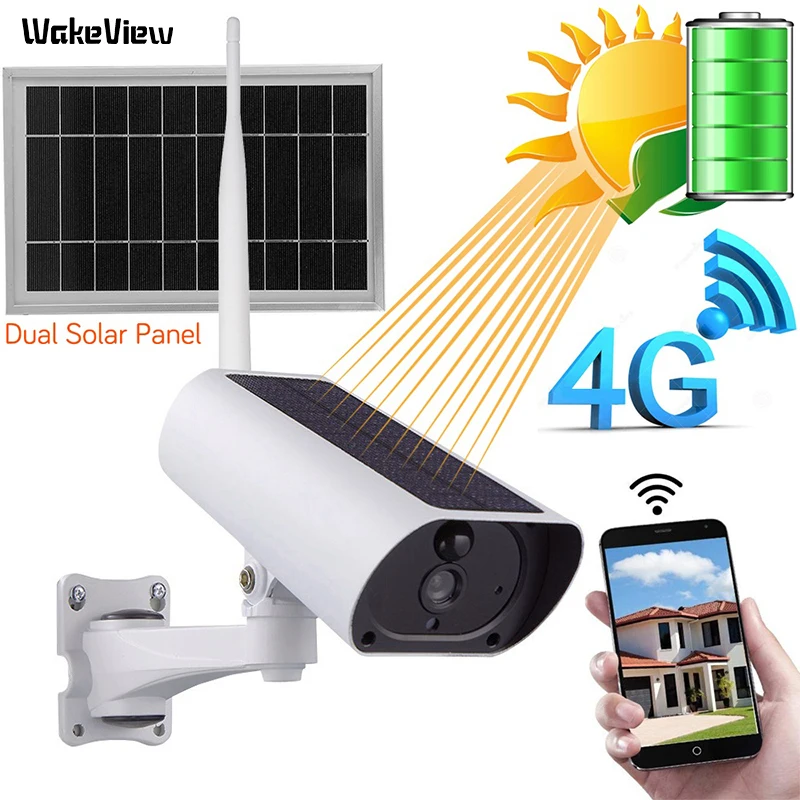 Камера видеонаблюдения WakeView HD 1080P 4G на солнечной батарее